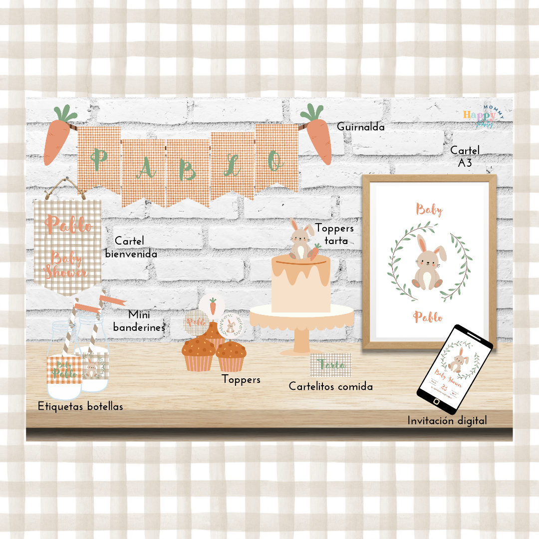 Pack Babyshower Conejito