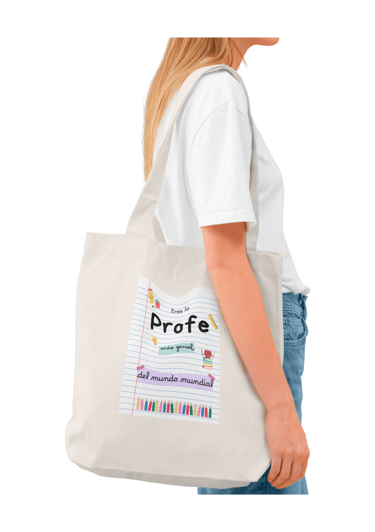 Tote bag Profe genial
