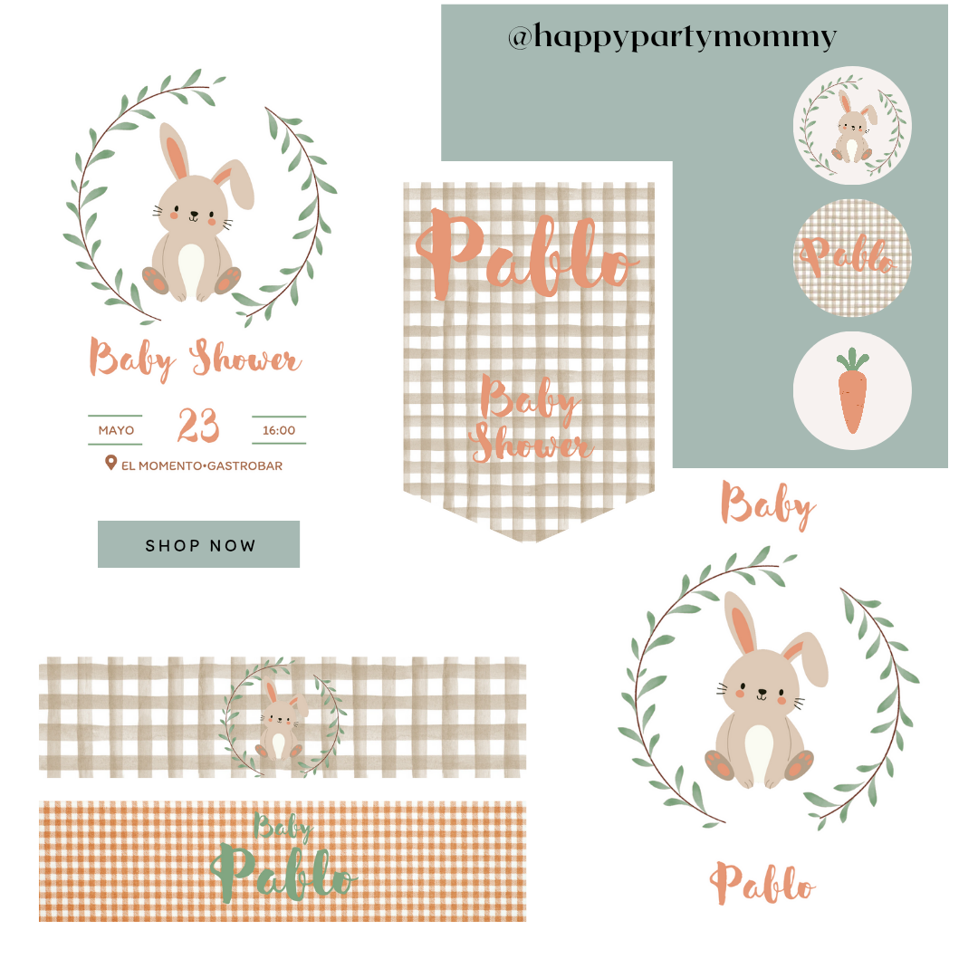 Pack Babyshower Conejito